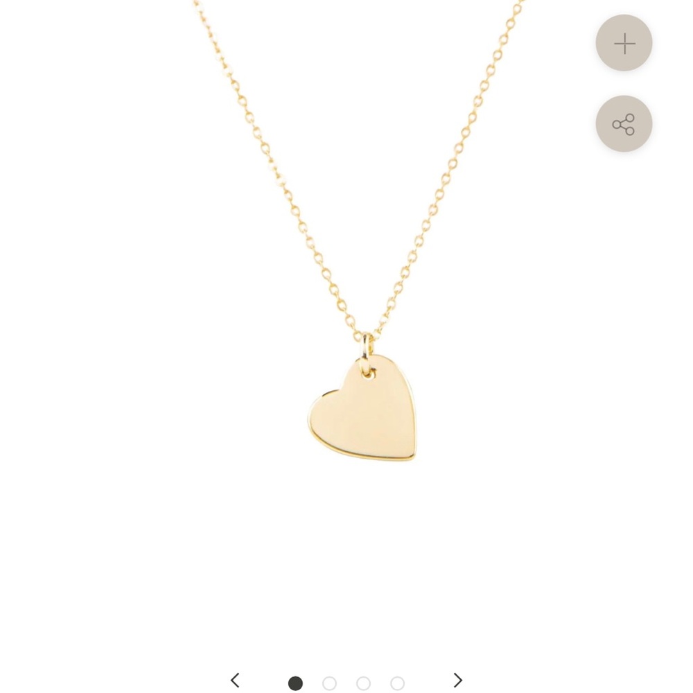 Becket and Quill Floating Heart Necklace